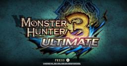 Monster Hunter 3 Ultimate Title Screen